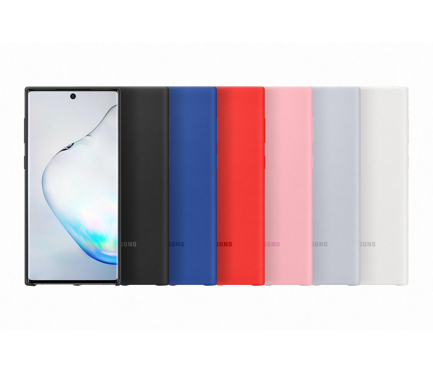 Samsung Silicone Cover do Galaxy Note 10 srebrny - 508383 - zdjęcie 3